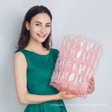 Shockproof Inflatable Plastic Air Cushion 2 Row bubble film Wrap for Express Packaging Good Protective